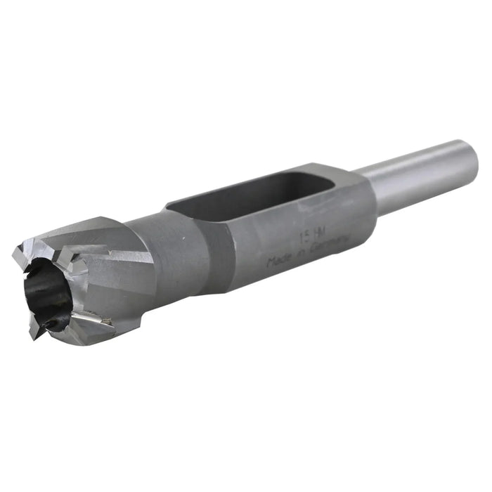 Metal disc cutter drill bit on a white background