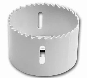 Bimetal hole saw on a white background