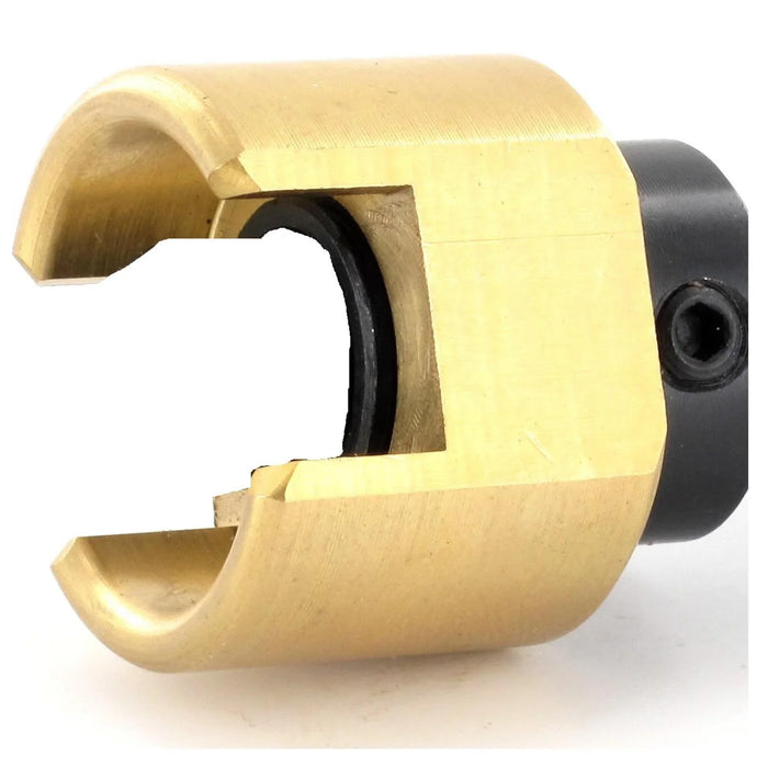 brass coloured Depth stop on a white background
