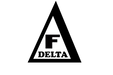 black on white triangle logo with F Delta text inside the triangle 