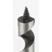 Metal drill bit on a white background