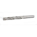 Metal drill bit on a white background