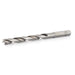Metal drill bit on a white background