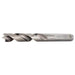 Metal drill bit on a white background