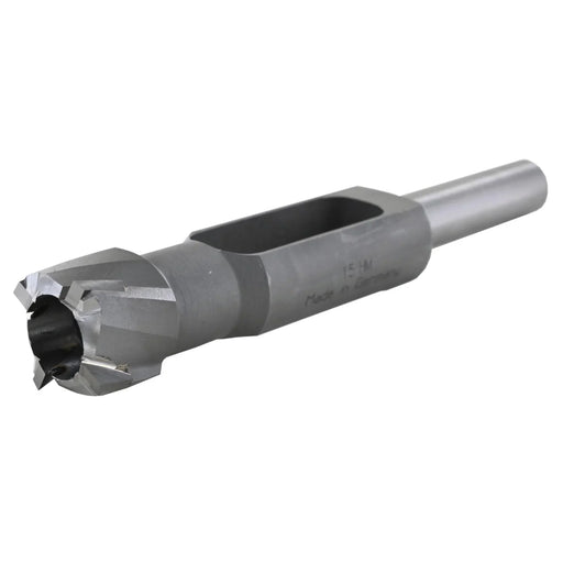 Metal disc cutter drill bit on a white background