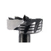 Metal drill bit on a white background