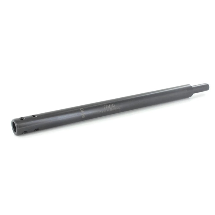 black metal rod on a white background