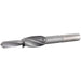 Metal drill bit on a white background