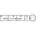 black and white sequence digram of how to drill a door viewer