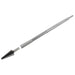 metal guide mandrel with black drill head on a white background