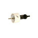 mounted white hole saw on a white background