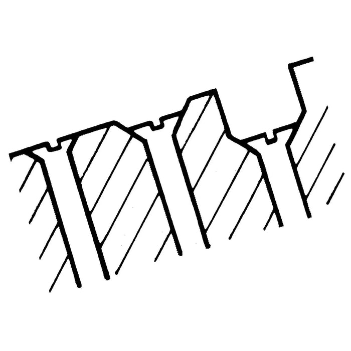 Black and white line drawing of hole shape and depths achieved by a vario countersink