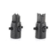 Two black verio countersinks with cutting edges on a white background