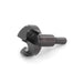 Metal drill bit with size marking on a white background