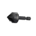 Black Hex countersink on a white background with 20*50 etched on the side