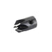 Black metal countersink on a white background