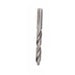 Metal drill bit on a white background