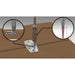 Self centring hinge hole drill being used to drill holes on a cupboard door