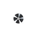 segmented circle to show blade pattern of countersink when viewed from above