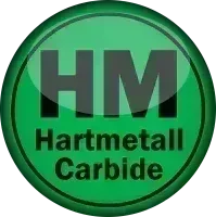 Green logo with 'HM Hartmetall Carbide' text 