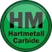 Green logo with 'HM Hartmetall Carbide' text 